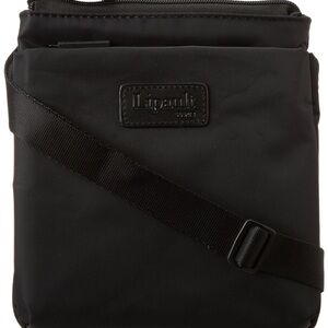 Lipault Paris Black Large Cross Body Bag